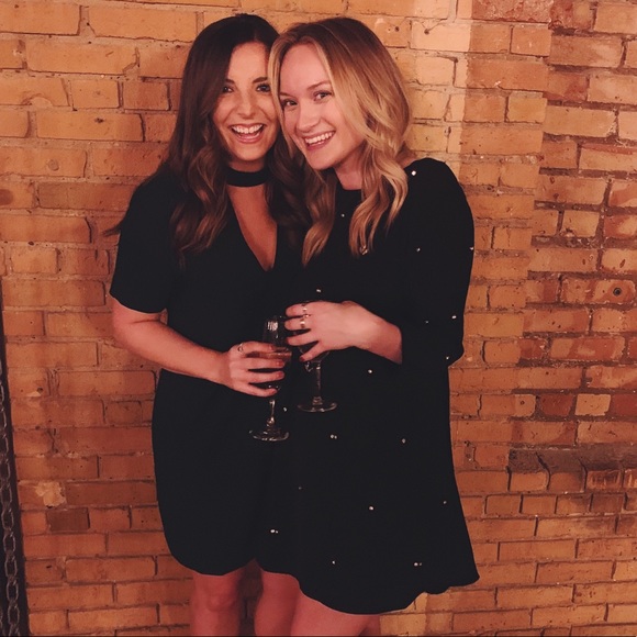 Lulu’s Jeweled Black Dress - Picture 5 of 5